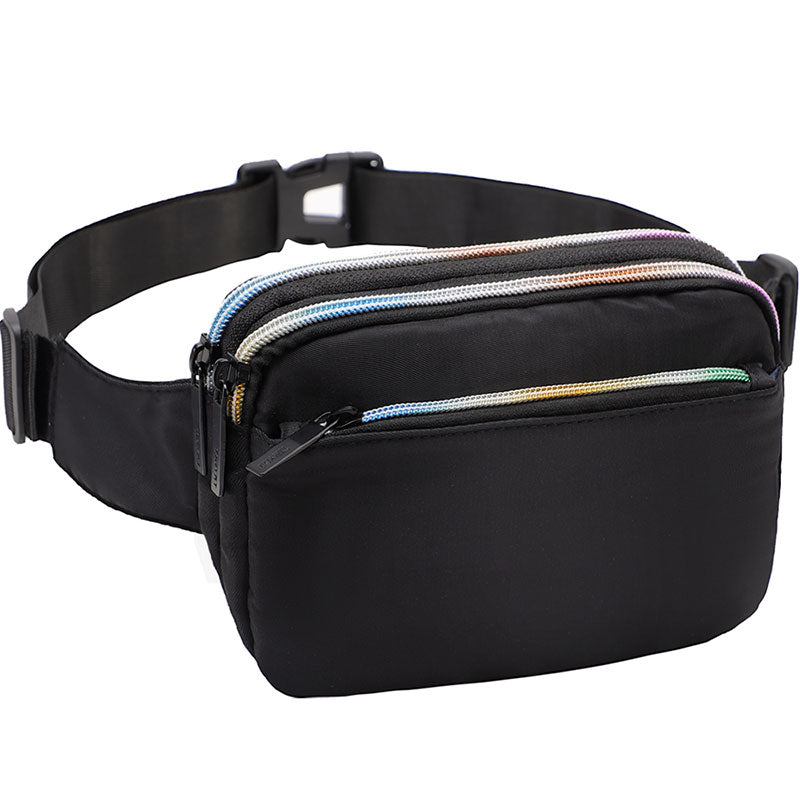 Tinyat Fanny Pack for Women Crossbody Bag Fanny Pack Waterproof Belt Purse for Outdoor Cycling Shopping