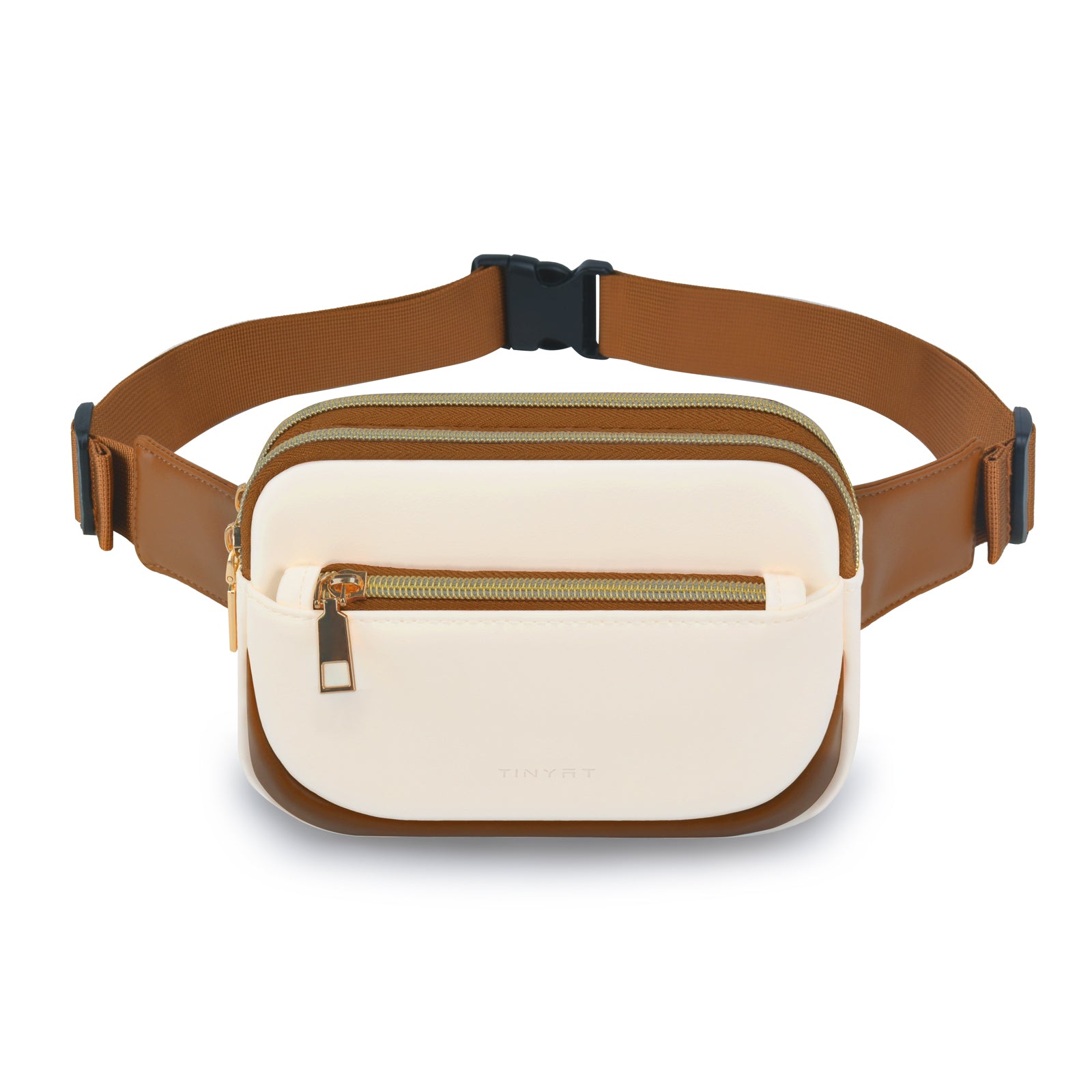 Tinyat Fanny Packs for Women Black Crossbody Bags Belt Bag Waist Pack for Outdoors Workout Traveling Casual Running Hiking Cycling