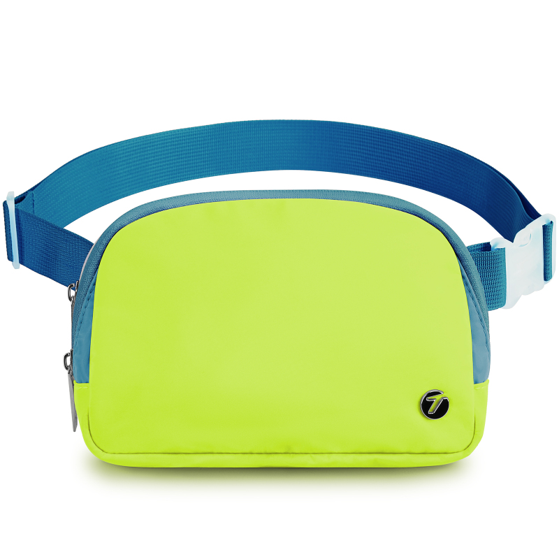 TINYAT Fanny Pack for Women 3 Zipper Pockets Waist Bag Waterproof Belt Bag Purse for Walking Shopping