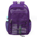 Tinyat Mesh Backpack for Women Men See Through Solid Color Bags Stadium Approved Shoulder Bag for Travel Swim Outdoor