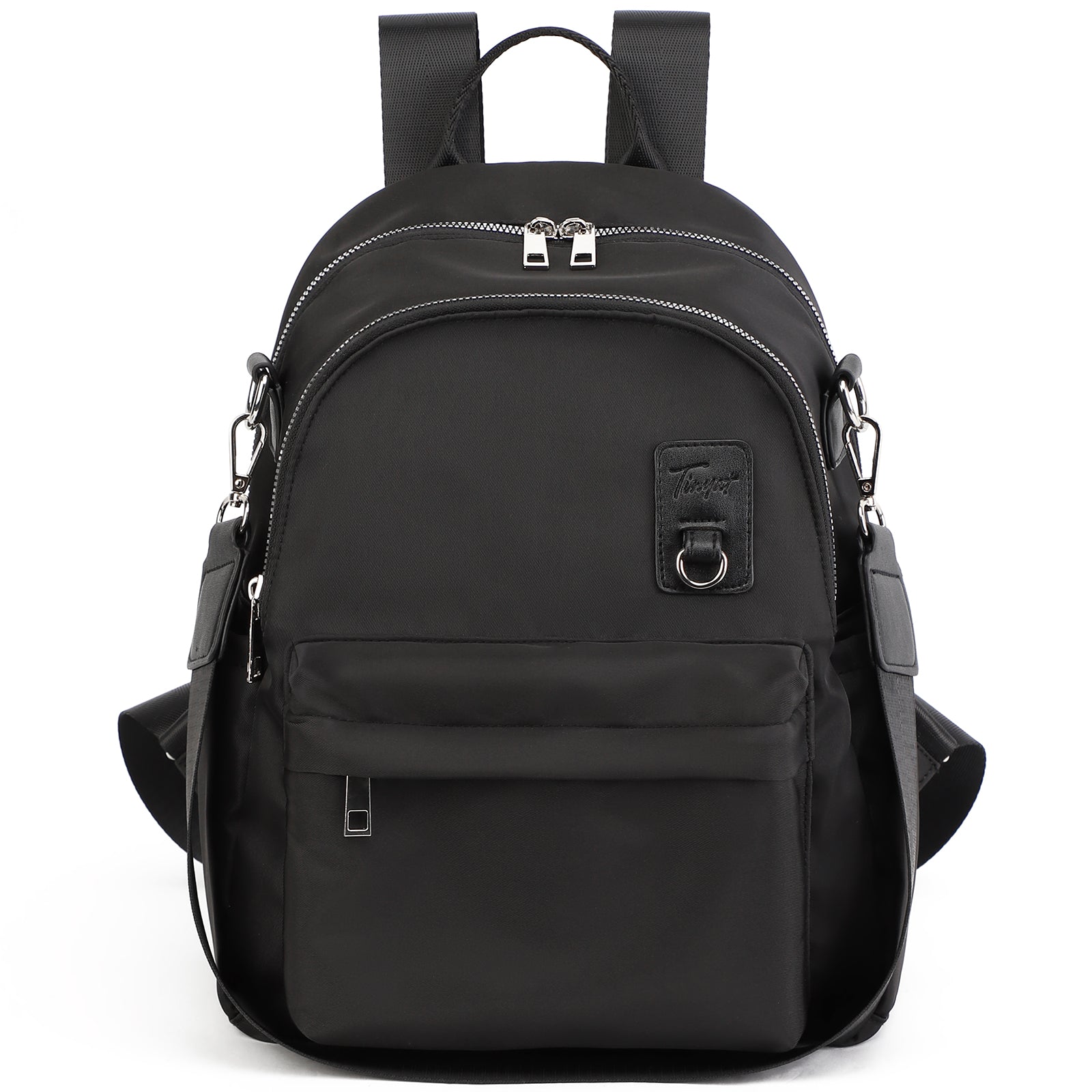 Tinyat Backpack for Women Shoulders Bag Convertible Ladies Bags Waterproof for Travel Concert and Daily Use
