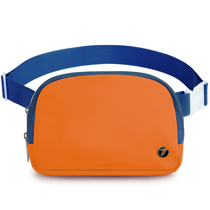 TINYAT Fanny Pack for Women 3 Zipper Pockets Waist Bag Waterproof Belt Bag Purse for Walking Shopping
